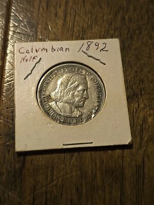 1892 Columbian Exposition Silver Half Dollar XF / AU FIRST MINTED COMMEMORATIVE! - Image 1 of 4