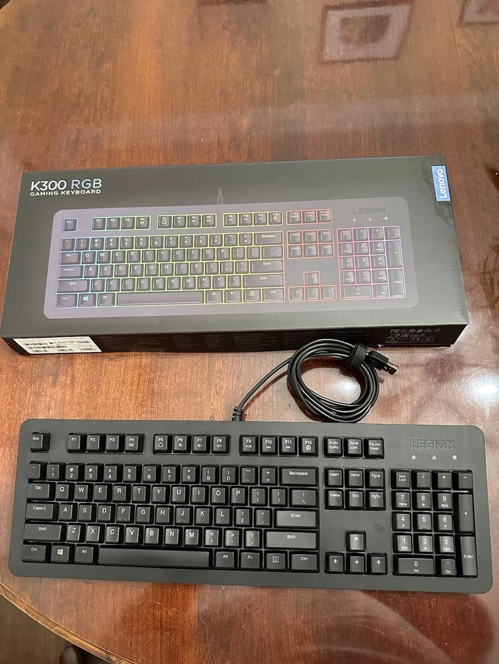 Teclado para juegos Lenovo Legion K300 RGB - inglés de EE. UU. Foto 1 de 1
