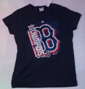 NUOVA MLB Boston Red Sox 2013 Champions - T Shirt Donna M Medium Nuova con etichette 3F46 - Foto 1 di 1