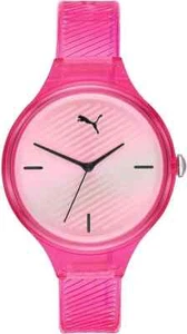 Puma Ladies Contour Pink Polyurethane Quartz Watch P1024 - Picture 1 of 1