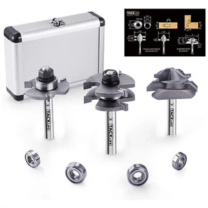 TACKLIFE 1/4-Zoll Schaft Fräser Bit Nut und Feder Fräser Bits - Bild 1 von 3