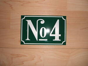 Hausnummer-Schild Dibond mit Wunschzahl und Farbe NEU
