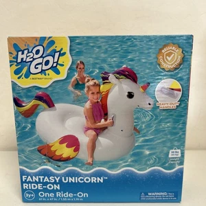 H2O GO Fantasy Einhorn aufblasbarer Ride On Pool. Bestway  - Bild 1 von 4