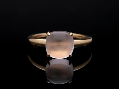 Top Preis Ring 2,26 ct. Rosenquarz 750 Gold Wert: 1.300 EUR Neu Deta Schmuck - Bild 1 von 4