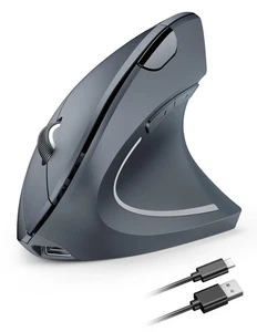 Ergonomic Wireless Mouse, Rechargeable Mouse Wireless Silent for Carpal Tunne... - Picture 1 of 8