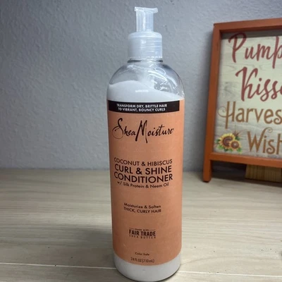 Shea Moisture Curl & Shine Conditioner Coconut & Hibiscus, for Thick, Curly...  - Image 1 of 4
