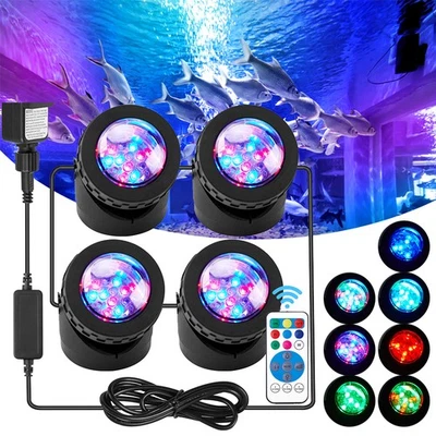 LED Unterwasser Licht Strahler RGB Garten Teich Brunnen Aquarium Beleuchtung DE - Bild 1 von 4