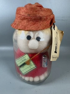 Vintage Fischer-N-Glas Glas Figur 7" - Pabst blaues Band Dose, Angeldeko - Bild 1 von 9