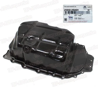 Cacerola de aceite de motor original OEM 2,5 L 2020-2024 Hyundai Sonata Kia Sorento 215102S001 Foto 1 de 3