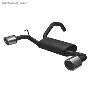 Ulter Duplex Sportauspuff Fiat 500 ABARTH 08- 100mm rund eingerollt - Bild 1 von 2