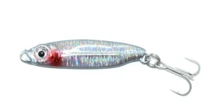 WSB SERPENTINE LURE 18g TREBLE HOOK SILVER HOLOGRAPHIC FINISH LONG CAST DESIGN - Bild 1 von 1