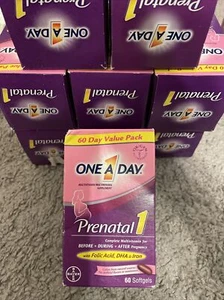 One A Day Prenatal 1 Complete Multivitamins DHA 60 Softgels New Exp 9/2025 - Picture 1 of 1