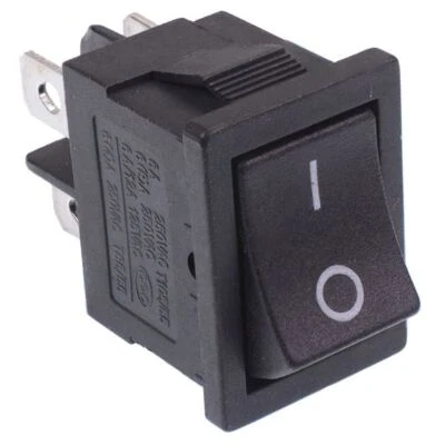 SWITCH ELECTRONICS On-Off Rectangle Rocker Switch 4-Terminals DPST