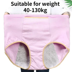 2PCS Women Underwear Cotton High Waist Briefs Panties with Pocket Soft Comfort - Picture 1 of 20