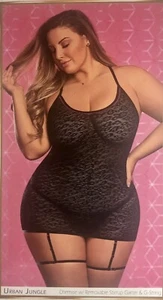 Camisa expuesta 2X con liga extraíble y cuerda G talla grande seda mágica de diseñador - Imagen 1 de 2