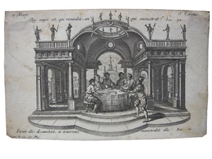 Grabado en cobre de los hermanos Kraf Carlos I de Flandes el buen benefactor 1750 - Imagen 1 de 2