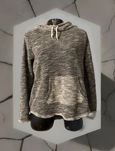 KENSIE Performance Quick Dry Cowl Neck Pullover Drawstring Sweatshirt Gray M - Picture 1 of 6