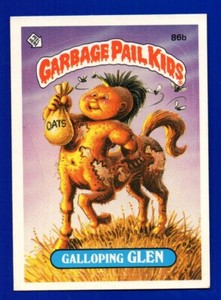  GALLOPING GLEN 1986 TOPPS GPK GARBAGE PAIL KIDS STICKER #86B EXMT NICE CORNERS