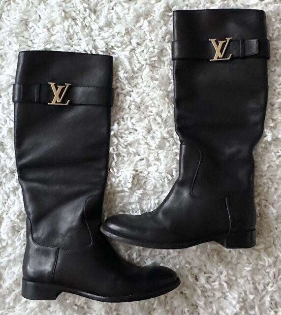 Louis Vuitton  Boots, Leather boots, Cute shoes