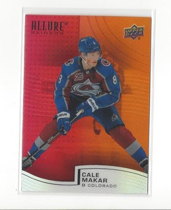 2021-22 Upper Deck Allure Rainbow Red Orange #R59 Cale Makar Avalanche