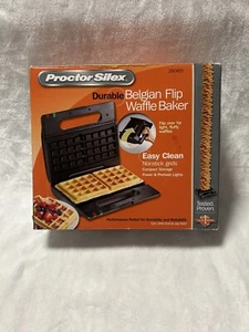 Black Proctor Silex Durable Belgian Flip Waffle Baker maker 26060Y - Picture 1 of 7