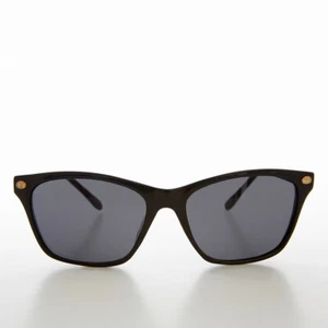 Black Simple Classic Vintage Sunglasses - Sanchez - Picture 1 of 3