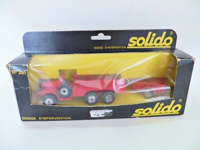 Camión de bomberos y remolque Solido 391 ""Dodge D'intervention"" 1:43/1:50 EN CAJA Foto 1 de 4