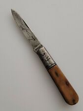 Vintage Russell Smooth Bone Barlow Jack Pocket Knife USA Made