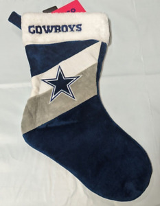 Dallas Cowboys Christmas Stocking Holiday 17" Team Colors Logo New! - ST19