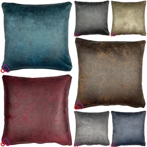 Funda de cojín de terciopelo rústico hecha a mano sensación suave funda de almohada hogar sofá cama decoración - Imagen 1 de 9