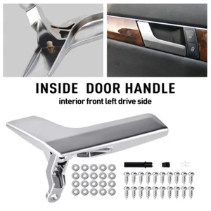 Silver Left Driver Side Inside Door Handle For Mercedes C350 GLK350 C250 C300 - Picture 1 of 20