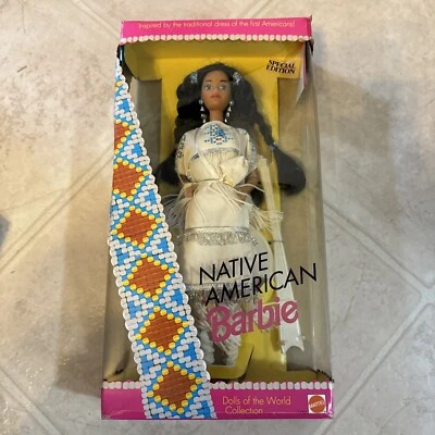 Barbie Nativo Americano Edición Especial 1992 Muñecas del Mundo #1753 Mattel Foto 1 de 4