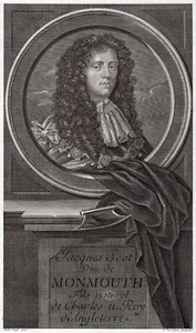 Enmarcado 1697 Adriaen van der Werff Grabado "Nobleman, James Scott" Certificado de autenticidad firmado - Imagen 1 de 3