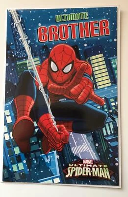 Tarjeta de felicitación Brother - Marvel Ultimate Spiderman Navidad Reino Unido - niño Foto 1 de 4