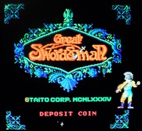 GREAT SWORDSMAN - Taito Arcade - LOGIC PCB SET - w/ Jamma Adapt - Man - Marquee