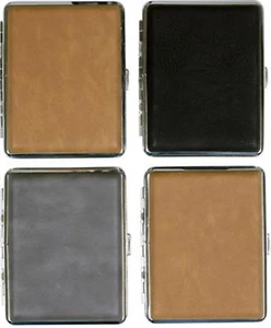 SKY Lot 16 Kingsize Cigarettes Impression Cuir Avec Piezo-Feuerzeug / 3 Couleurs - Picture 1 of 3