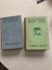 2 Carolyn Wells Marjorie Books Busy Days; At Seacote 1935 & 1912 Series