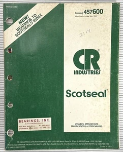 1990 CR Oil Seals APPLICATIONS SPECIFICATIONS & INTERCHANGES catalog 4757600 - Bild 1 von 11
