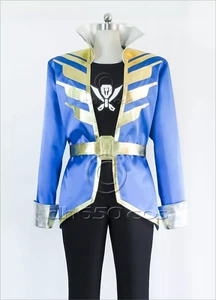 Kaizoku Sentai Gokaiger Gokai Blue Cosplay Costume Custom Made - Picture 1 of 13