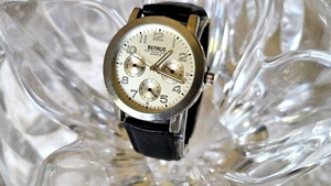 BENRUS MULTIFUNCTION CALENDAR QUARTZ MENS WATCH - Picture 1 of 11