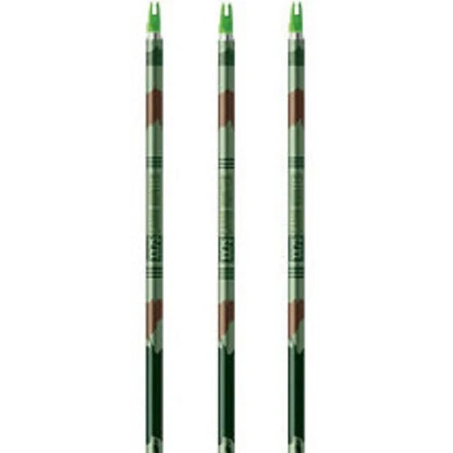 Easton XX75 Camo Hunter 2413 Aluminum Arrow Shafts w/ Nocks and Inserts 1 Dozen - Image 1 of 1