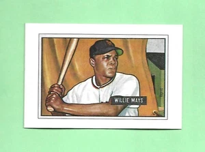89 Bowman Sweepstakes 51 Reprint Card WILLIE MAYS SAN FRANCISCO EXCEPTIONAL - Picture 1 of 2