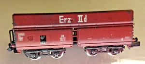 Modelleisenbahn Spur N Minitrix Güterwagen Erz IId gealter und beladen - Bild 1 von 15