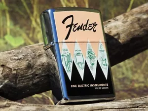 Zippo Lighter - Fender Fine Electric Instruments 1957-58 Catalog - Stratocaster - Picture 1 of 10