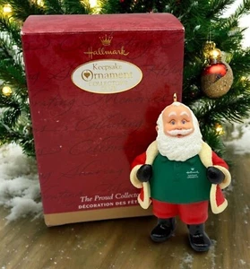 Hallmark Keepsake Christmas Ornament Santa The Proud Collector Handcrafted 2000 - Picture 1 of 12