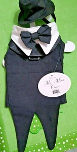 QUALITY, Dog or cat Tuxedo outfit, Mia couture collection by Doggie Design - Picture 1 of 10