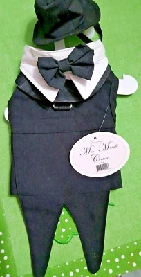 QUALITY, Dog or cat Tuxedo outfit, Mia couture collection by Doggie Design - Image 1 of 4