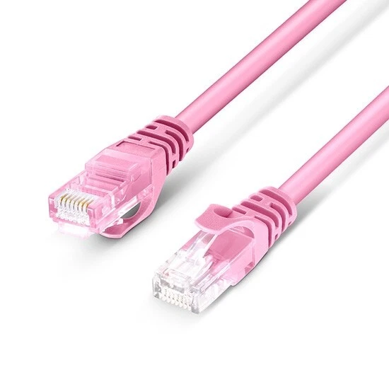 C2G Cat5e PVC Snagless UTP Patch Cable Pink 10m Moulded Networking Cable - Image 1 of 1