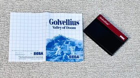 Golvellius Valley of Doom w/ Manual (Sega Master System) Game - Tested & Works