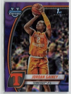 2024-25 Bowman University Chrome #33 Jordan Gainey Purple Lava Refractor - Bild 1 von 2